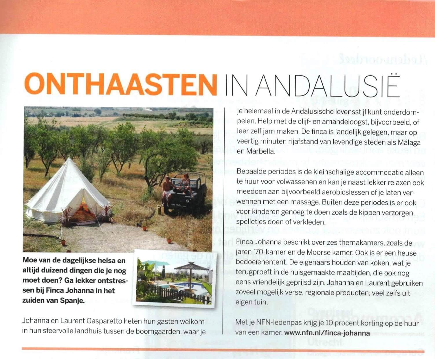 Article en néerlandais paru dans UIT - Pays-Bas, juillet 2016
